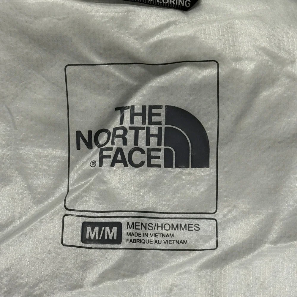 The North Face Thermoball Jacket Mens Medium Gray Black Full Zip Puffer C976 F14